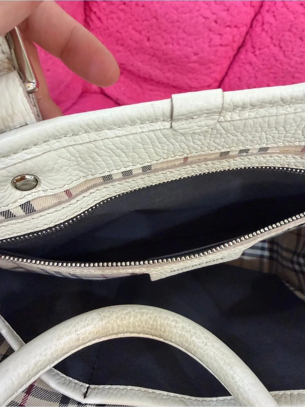 Burberry structured cream